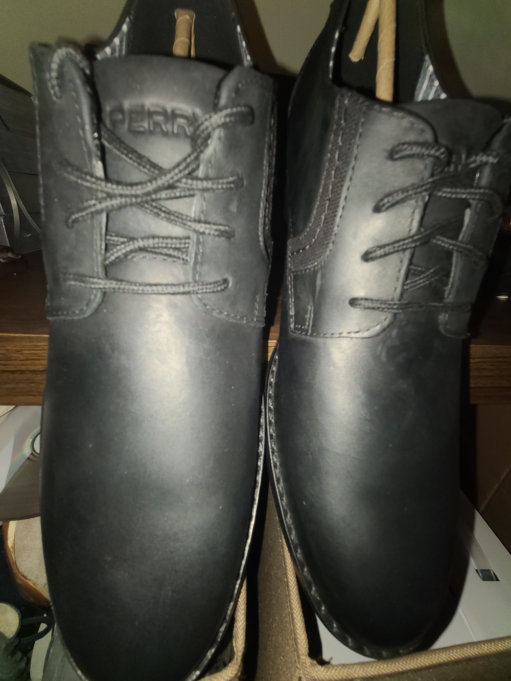 Sperry Newman Oxford Black Leather Men's Shoe - Picture 11 of 16